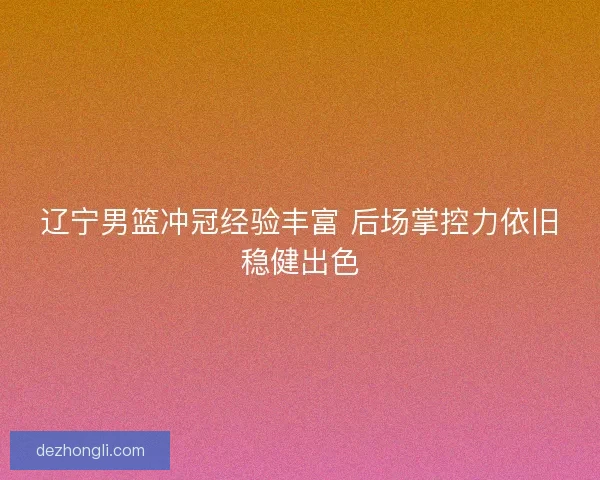 辽宁男篮冲冠经验丰富 后场掌控力依旧稳健出色